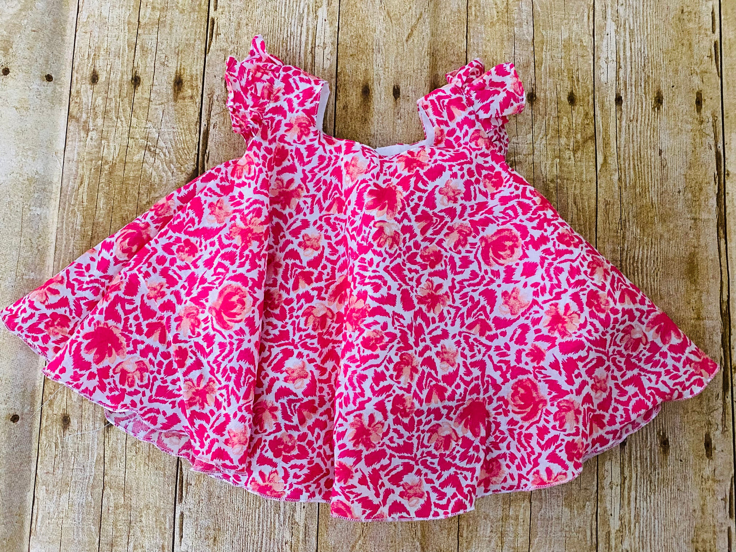 Flowy Ruffle Sleeve Dress