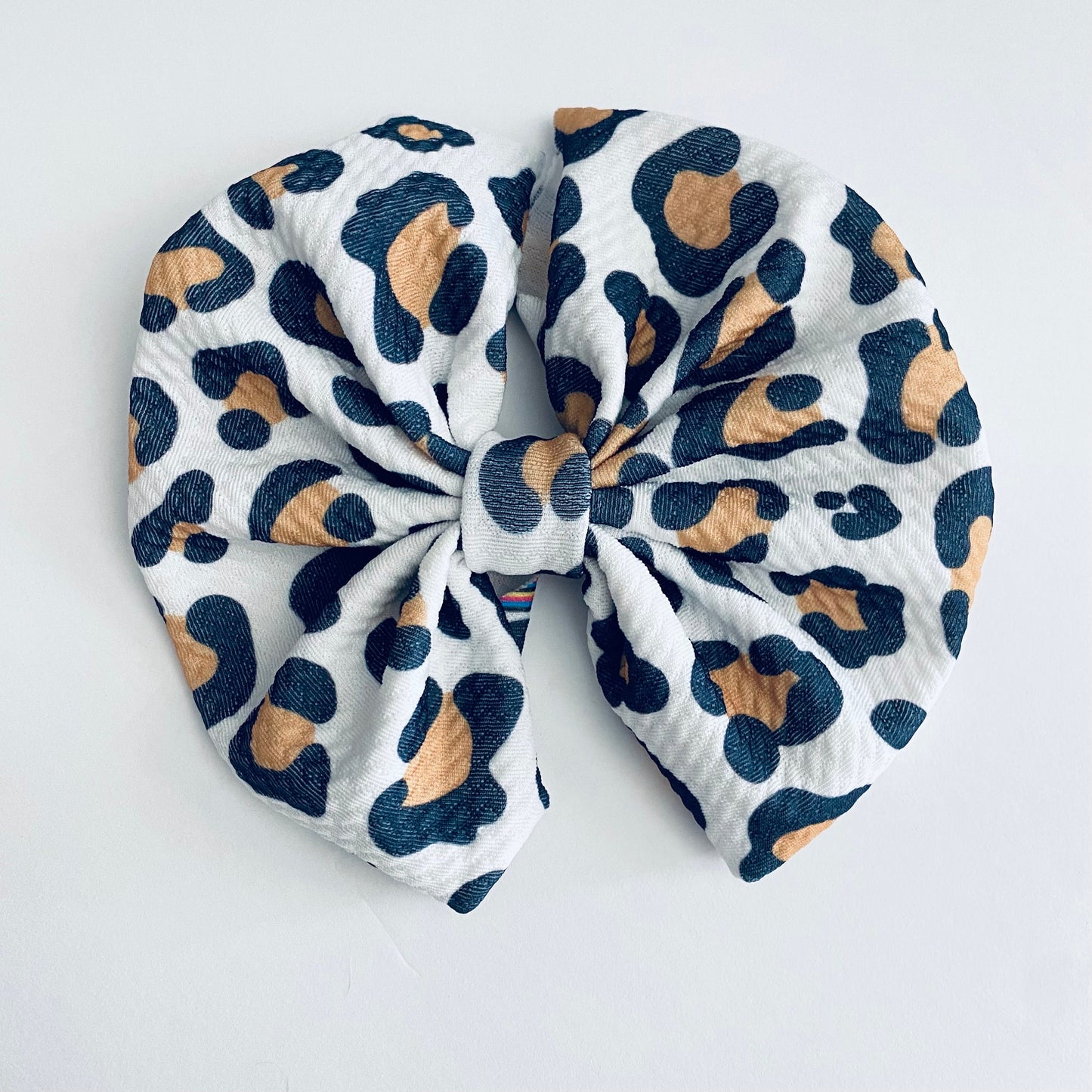 Handmade Leopard Print Baby Bummies & Bow Set