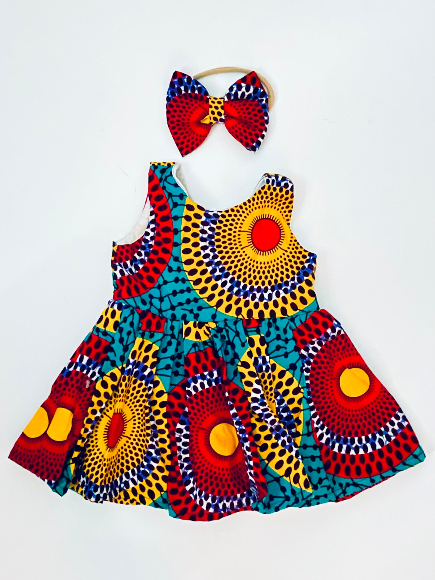 Colorful Ankara Baby Dress