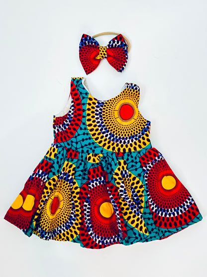 Colorful Ankara Baby Dress