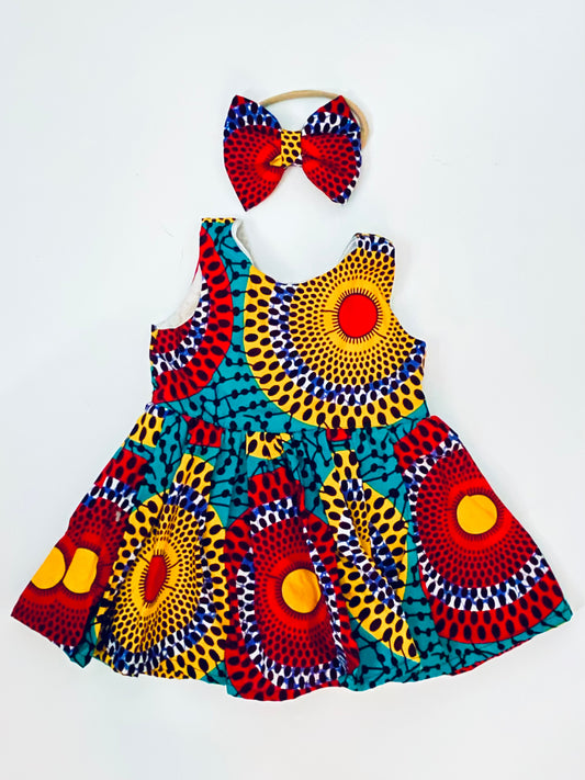 Colorful Ankara Baby Dress