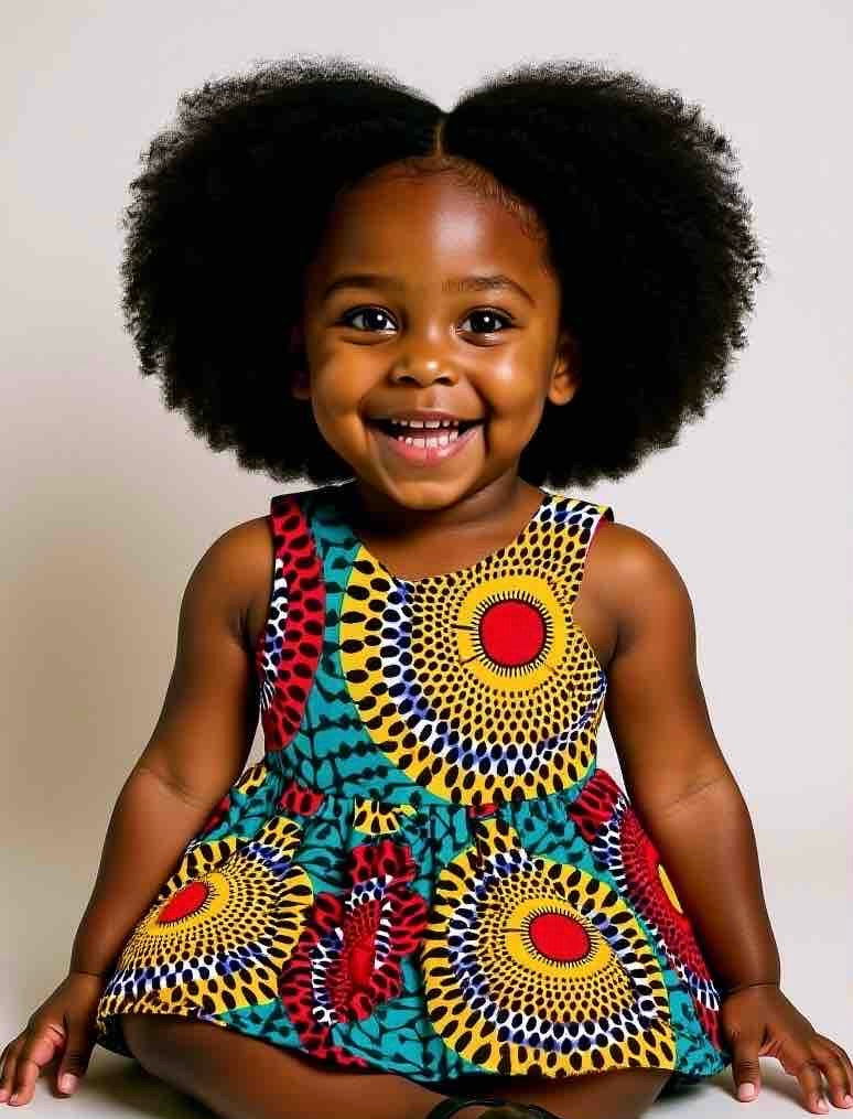 Colorful Ankara Baby Dress
