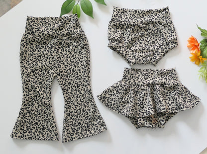 Flare Leggings – Brushed Knit Animal Print