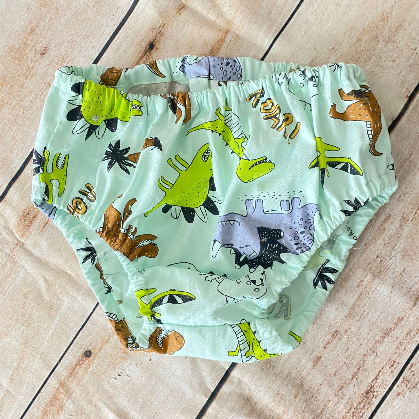 Dinosaur Baby Bloomers | Cotton Diaper Cover, Roar Print