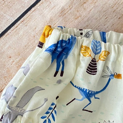 Dinosaur Print Baby Bloomers | Cotton Diaper Cover, Jurassic Theme