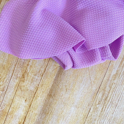 Lilac Baby Skirted Bummie | High Waisted Diaper Cover