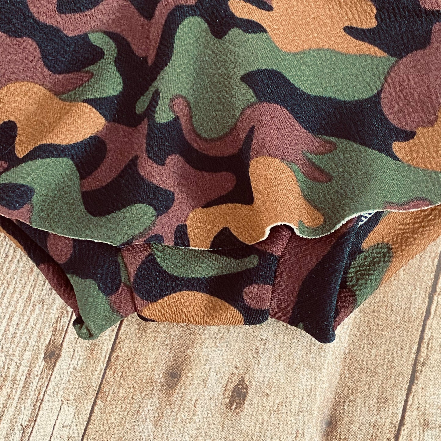 Green Camouflage Baby Bummies | High Waisted Skirted Bloomers