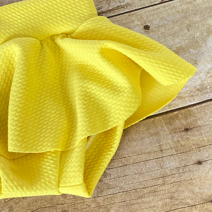 Yellow High Waisted Skirted Baby Bummies | Diaper Cover Bloomers