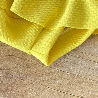 Yellow High Waisted Skirted Baby Bummies | Diaper Cover Bloomers