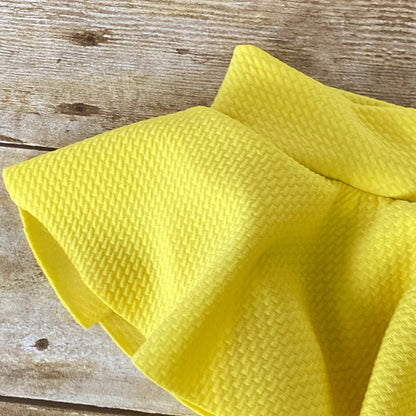 Yellow High Waisted Skirted Baby Bummies | Diaper Cover Bloomers