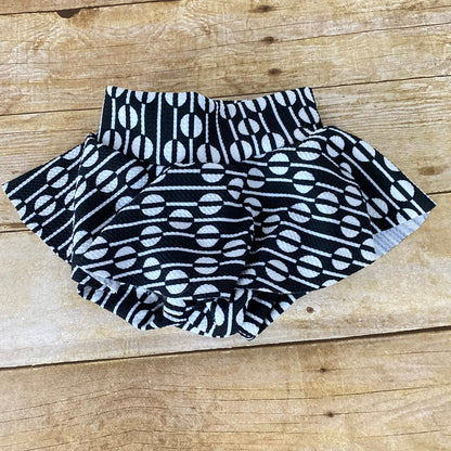 High Waisted Baby Bummies: Geometric Skirted Bloomers