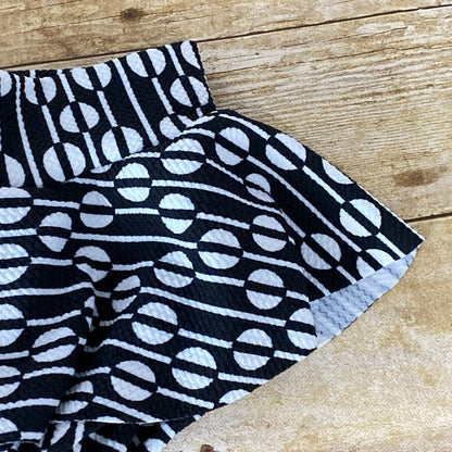 High Waisted Baby Bummies: Geometric Skirted Bloomers
