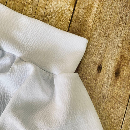 White High Waisted Skirted Baby Bummie | Diaper Cover