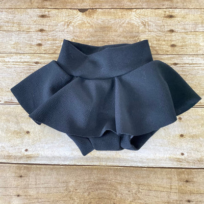 Black High Waisted Skirted Baby Bloomers | Diaper Cover