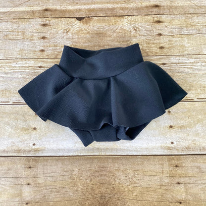 Black High Waisted Skirted Baby Bloomers | Diaper Cover