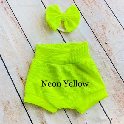 Neon High Waisted Baby Bummies | Summer Bloomers