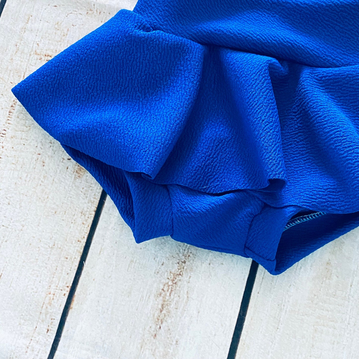 Royal Blue Skirted Baby Bummies | High Waisted Bloomers
