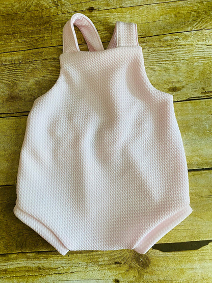 Handmade Baby Romper: Unisex Design, Easy Snap Straps