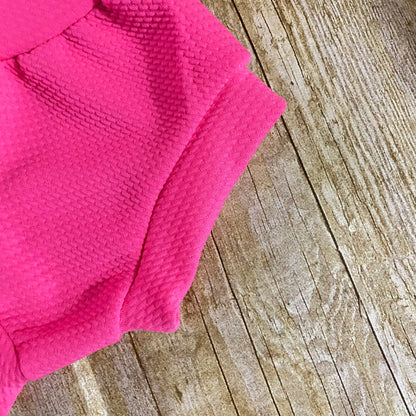 Fuchsia High Waisted Baby Bummies | Diaper Cover Shorts