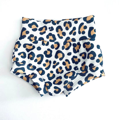 Handmade Leopard Print Baby Bummies & Bow Set