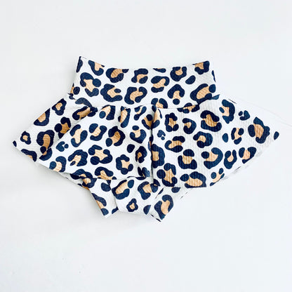 Handmade Leopard Print Baby Bummies & Bow Set