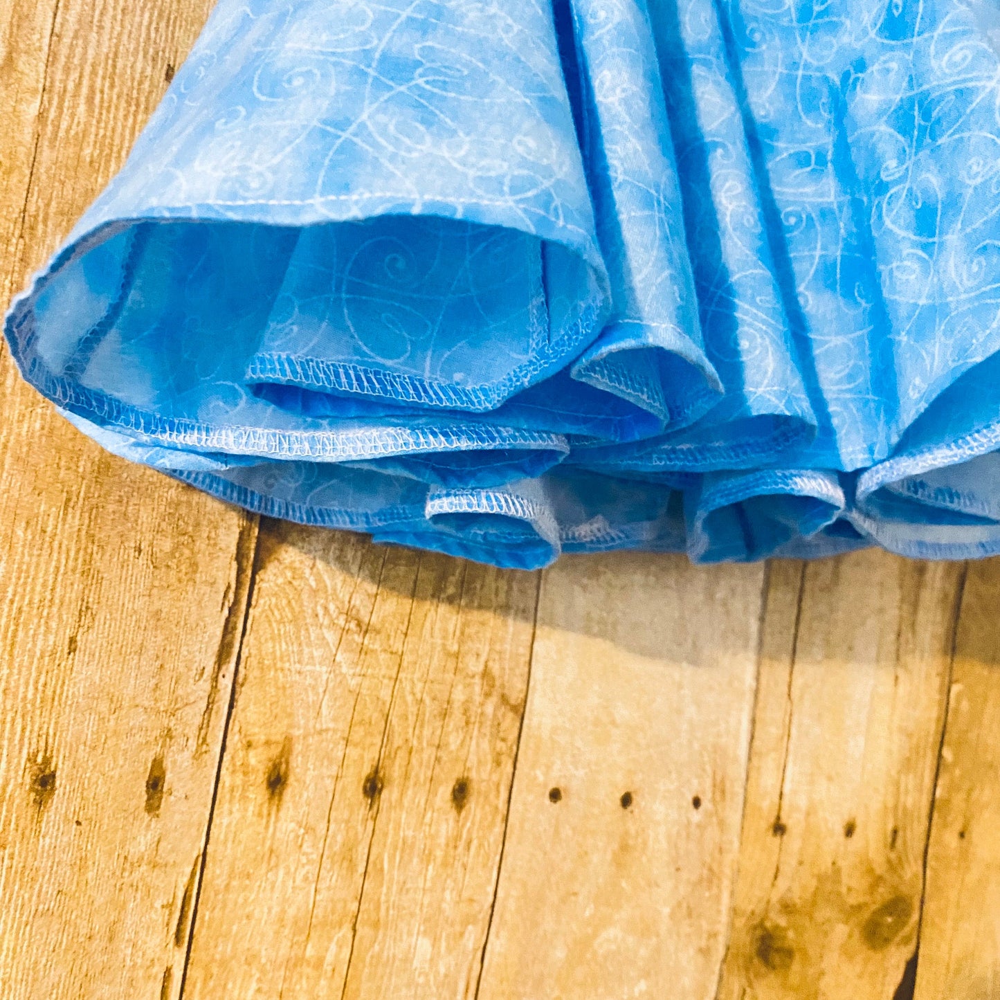 Blue Girls Dress | Peter Pan Collar| Twirl Skirt | Birthday Dress