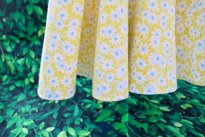 Yellow Floral Dress | Twirlly Girls Dress | Big Bow Dress
