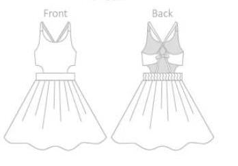 Handmade Cowgirl Dress | Red Bandana, Denim Ruffle | Open-Back