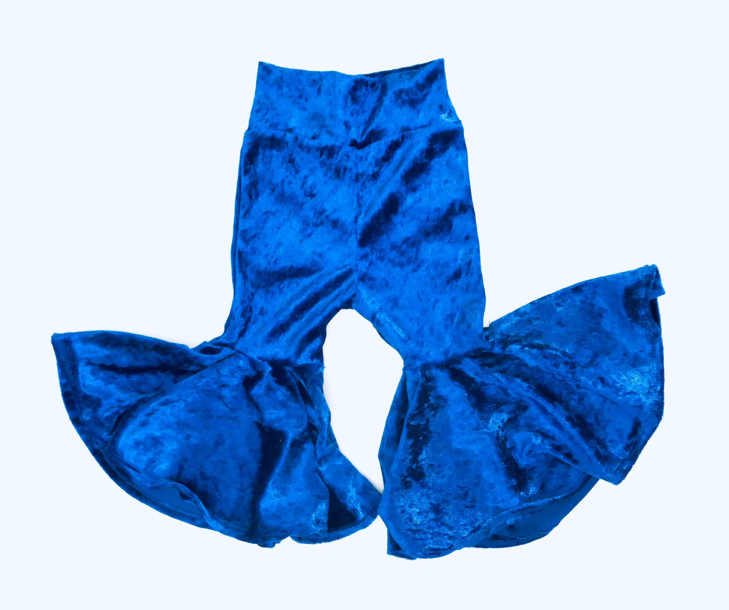 Girl Bell Bottoms | Velvet Retro Flare Pants